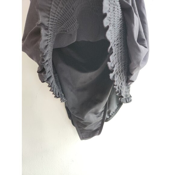 Miraclesuit Women Black Smocked Detail Blouson One Piece Swimsuit size 10 - Picture 2 of 7